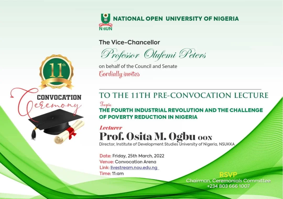 NOUNs 11th Convocation photo NOUNs 11th Convocation photo