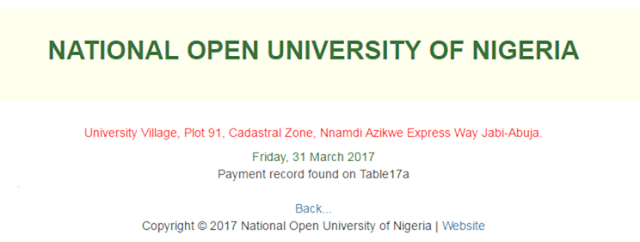 Relogin to confirm now school fees payment as it has been successful