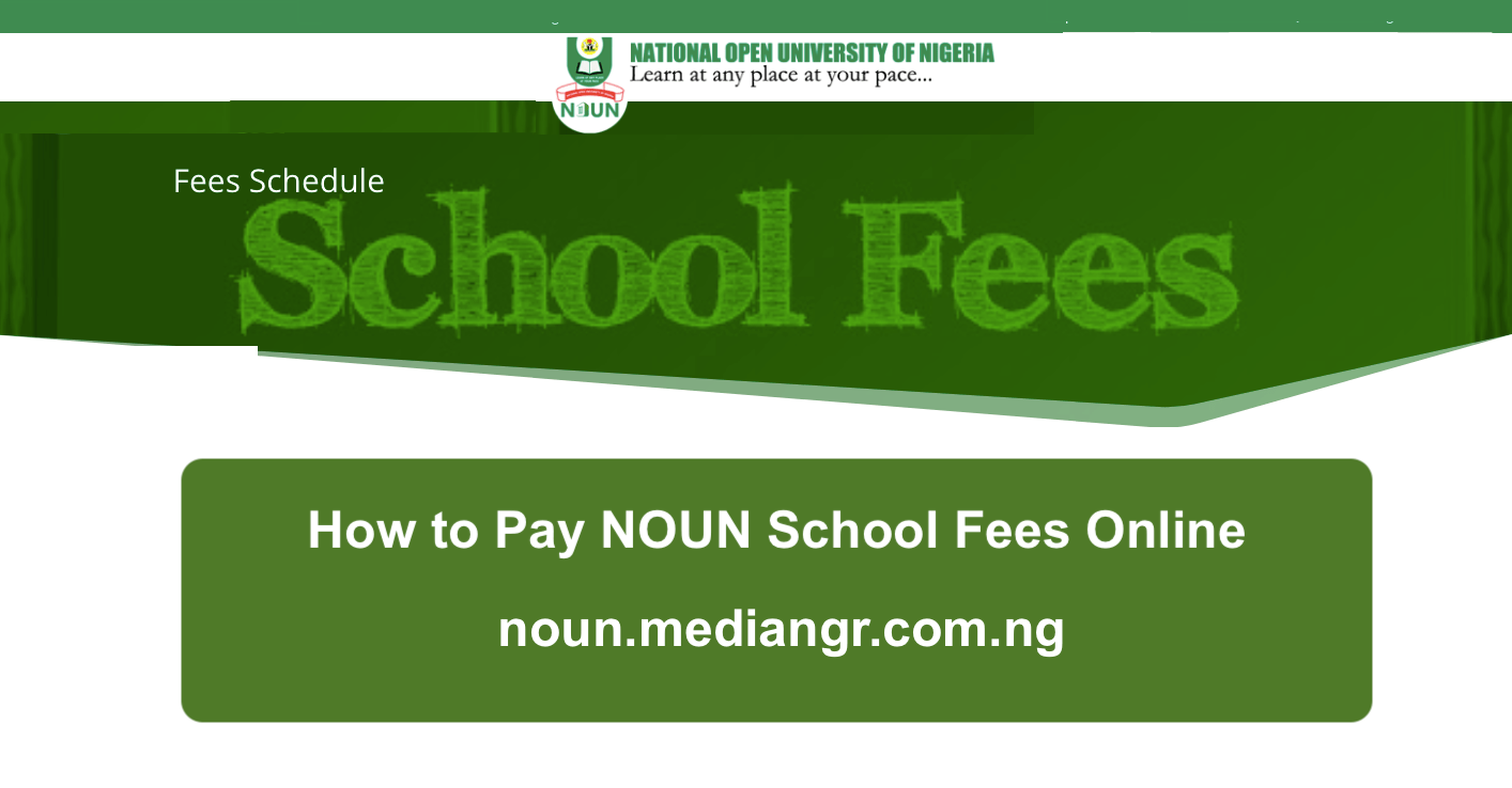 how to pay noun school fees online