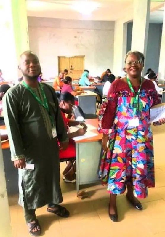 Prof Nwabueze Monitors Exams at NOUN Benin Study Centre